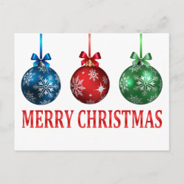 kerstversieringen briefkaart