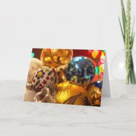 Kerstversieringen Close-up Kaart