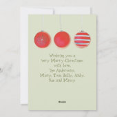 Kerstversieringen Dubbele SI-kaart met meerdere fo Feestdagenkaart (Achterkant)