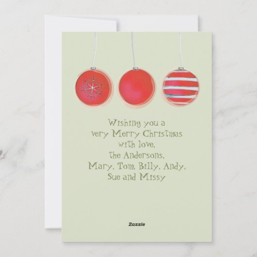 Kerstversieringen Dubbele SI-kaart met meerdere fo Feestdagenkaart (Achterkant)