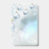 kerstversieringen en sneeuwvlokken badge (Achterkant)