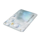 kerstversieringen en sneeuwvlokken badmat (Gekanteld)