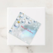 kerstversieringen en sneeuwvlokken bedankjes labels (In situ)