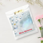 kerstversieringen en sneeuwvlokken bedankzakje (Gezegeld)