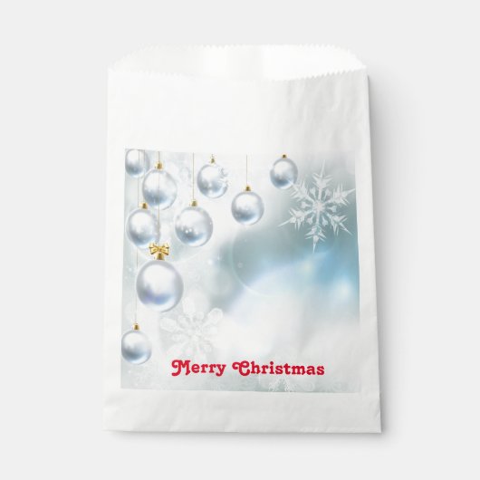 kerstversieringen en sneeuwvlokken bedankzakje (Voorkant)