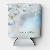 kerstversieringen en sneeuwvlokken blikjeskoeler (Voorkant)