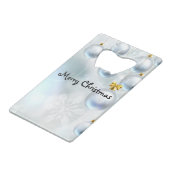 kerstversieringen en sneeuwvlokken creditkaart flessenopener (Voorkant Gekanteld)