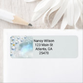 kerstversieringen en sneeuwvlokken etiket (Insitu)