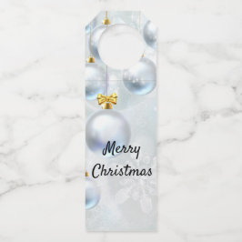 kerstversieringen en sneeuwvlokken flessenhanger