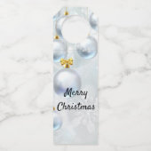 kerstversieringen en sneeuwvlokken flessenhanger (Voorkant)