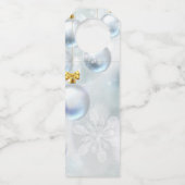 kerstversieringen en sneeuwvlokken flessenhanger (Achterkant)