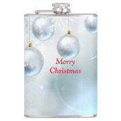 kerstversieringen en sneeuwvlokken heupfles (Voorkant)