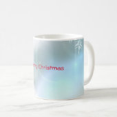 kerstversieringen en sneeuwvlokken koffiemok (Voorkant rechts)