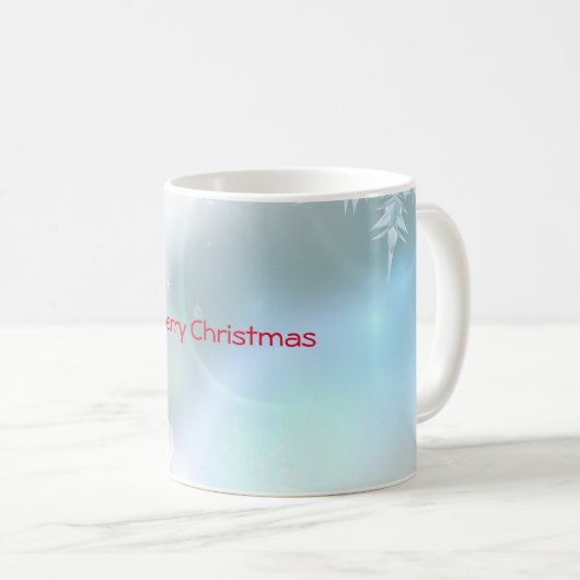 kerstversieringen en sneeuwvlokken koffiemok (Voorkant rechts)