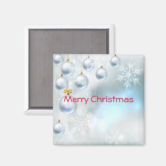 kerstversieringen en sneeuwvlokken magneet (Voorkant / Achterkant)