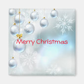 kerstversieringen en sneeuwvlokken magneet (Voorkant)