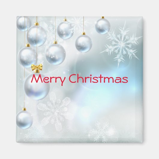 kerstversieringen en sneeuwvlokken magneet (Voorkant)