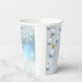 kerstversieringen en sneeuwvlokken papieren bekers (Links)