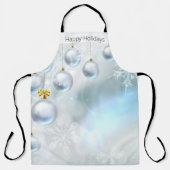 kerstversieringen en sneeuwvlokken schort (Voorkant)
