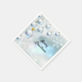 kerstversieringen en sneeuwvlokken servet (Hoek)