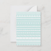 Kerstversieringen feestdag mini-noot Kaart Notitiekaartje (Achterkant)