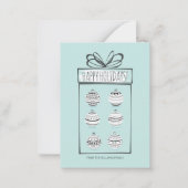 Kerstversieringen feestdag mini-noot Kaart Notitiekaartje (Voorkant)