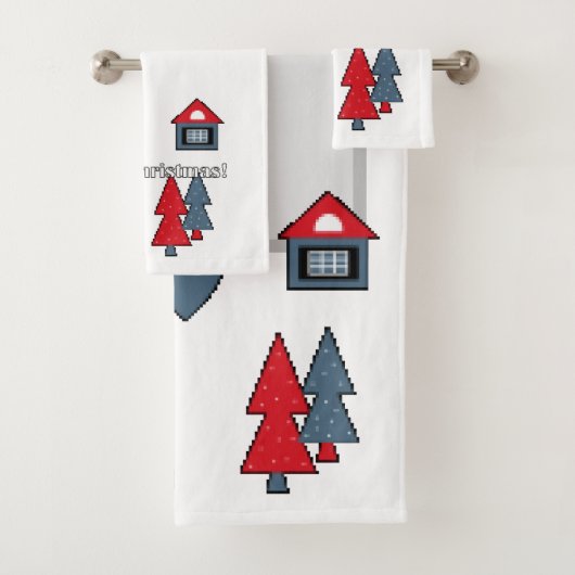 kerstversieringen, geschenk bad handdoek (Insitu)