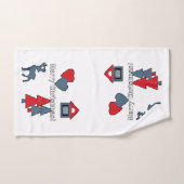 kerstversieringen, geschenk bad handdoek (Handdoek)