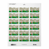 Kerstversieringen Glitter Etiket (Full Sheet)