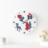 kerstversieringen grote klok (Huis)