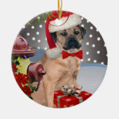 Kerstversieringen in de Cane Corso Keramisch Ornament (Voorkant)