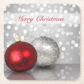 Kerstversieringen in de schijnwerpers - Onderzette Kartonnen Onderzetters (Voorkant)