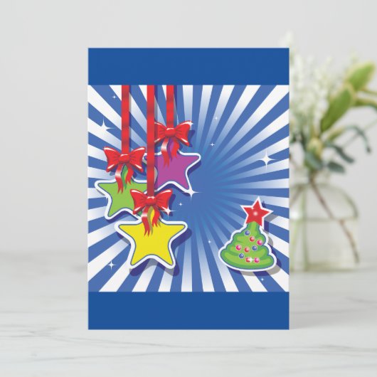 kerstversieringen kaart (Staand voorkant)