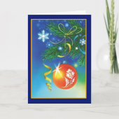 Kerstversieringen -  kaart (Voorkant)