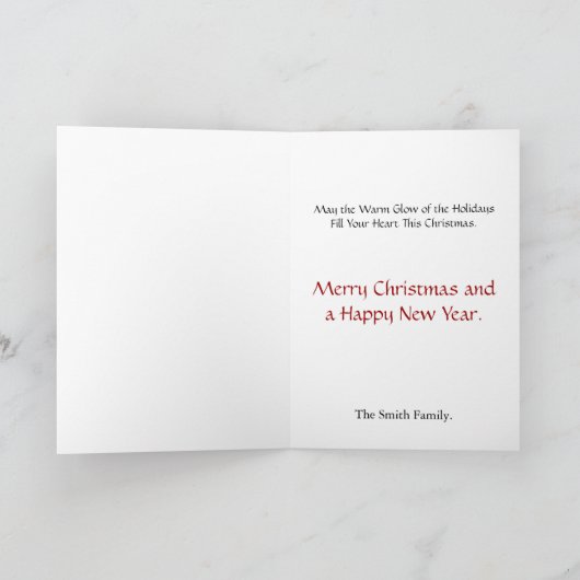 Kerstversieringen -  kaart (Binnen)