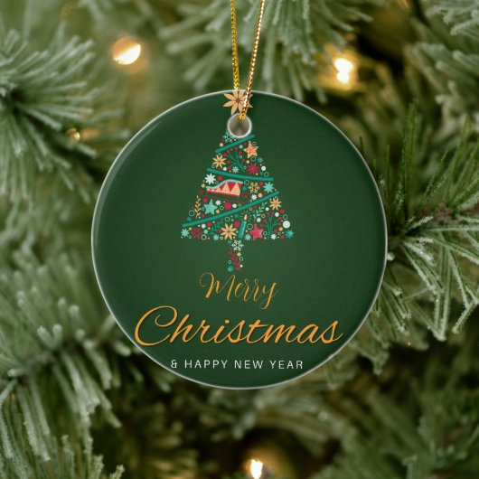 Kerstversieringen Keramisch Ornament (Boom)