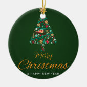 Kerstversieringen Keramisch Ornament (Voorkant)