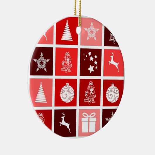 KERSTVERSIERINGEN KERAMISCH ORNAMENT (Rechts)