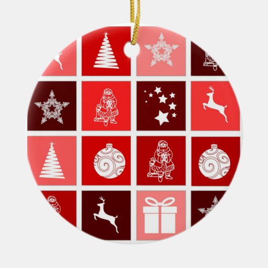 KERSTVERSIERINGEN KERAMISCH ORNAMENT (Voorkant)