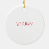 KERSTVERSIERINGEN KERAMISCH ORNAMENT (Achterkant)