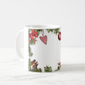 kerstversieringen koffiemok (Voorkant links)