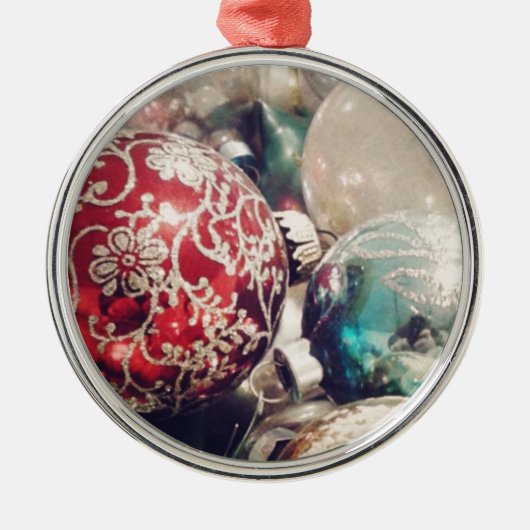 kerstversieringen leven nog steeds metalen ornament (Voorkant)