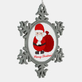 kerstversieringen met een kletskerstbeker tin sneeuwvlok ornament (Links)