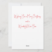 Kerstversieringen met engelen feestdagenkaart (Achterkant)