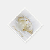 Kerstversieringen met gouden glitter servet (Hoek)