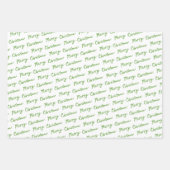 kerstversieringen met kerststapes-variëteit inpakpapier vel (Voorkant 3)