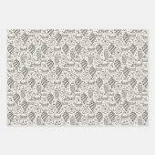  kerstversieringen met Retro Inpakpapier Vel (Voorkant 3)