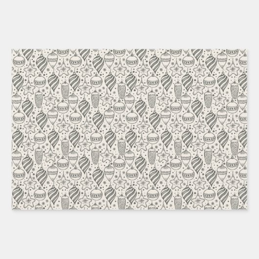 kerstversieringen met Retro Inpakpapier Vel (Voorkant 2)