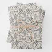 kerstversieringen met Retro Inpakpapier Vel (In situ)