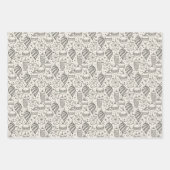  kerstversieringen met Retro Inpakpapier Vel (Voorkant)